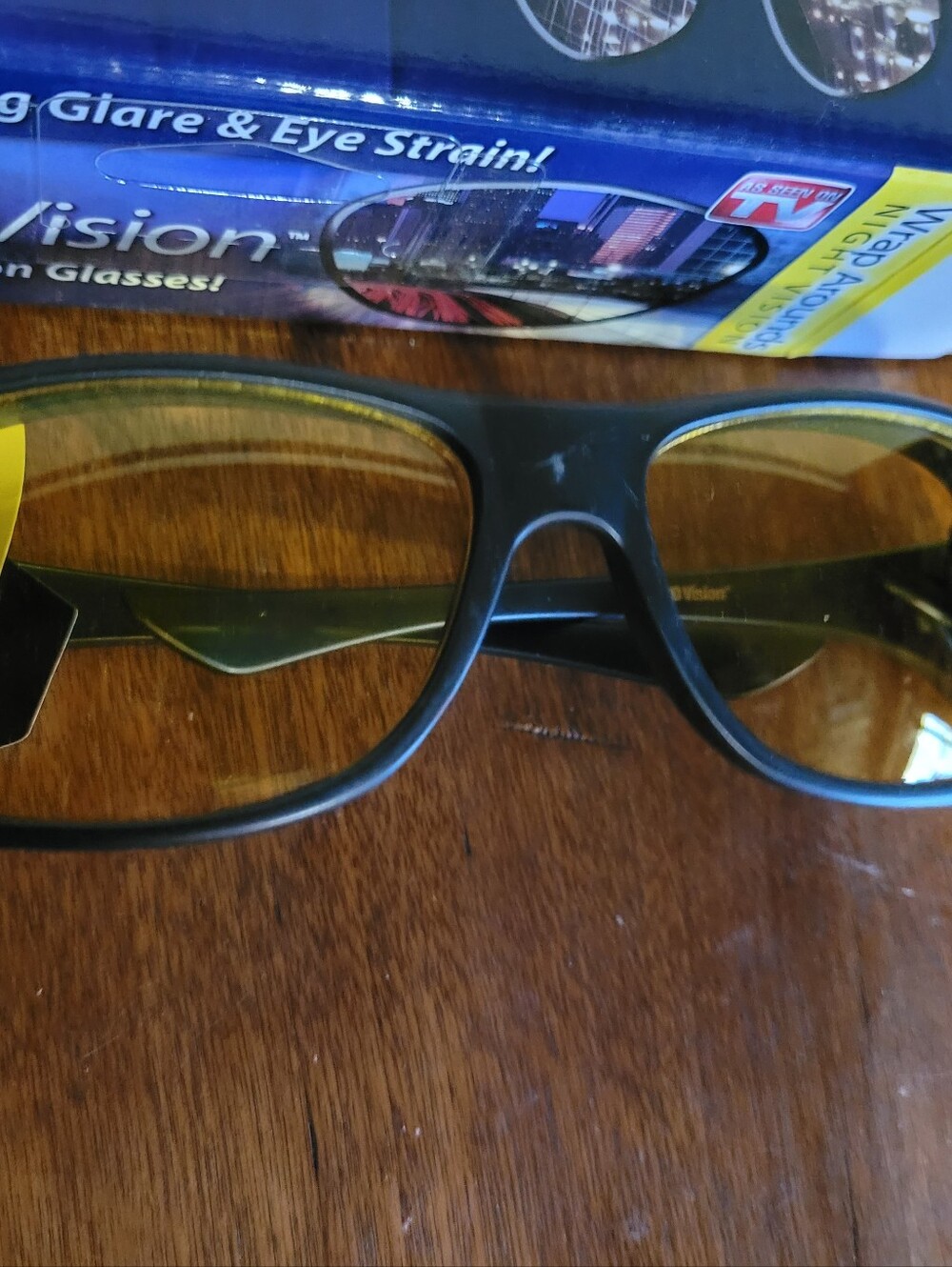 Night Vision  Light Blocking Glasses with Amber Lenses (115)
